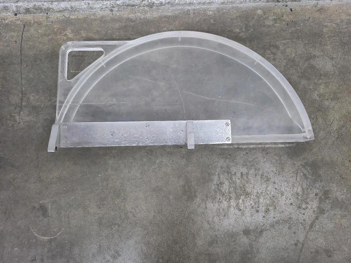 Used Commercial Bowl Chopper Lid Clear Plastic Safety Shield Guard Cutter Cover