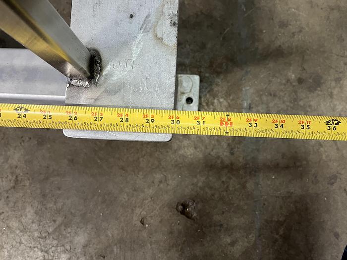 Used 9 CF Stainless Steel Hopper Tote