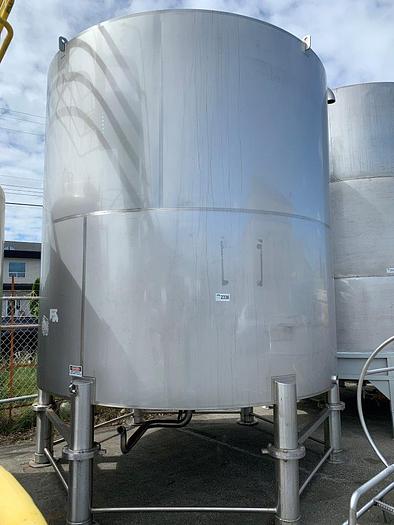 Used 10' Jacketed Cone-Bottom Tank