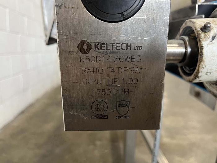 Used 8'L Inclined Packing Conveyor