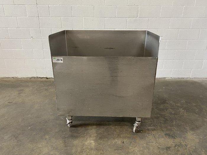 Used Rolling SS Ingredient Bin