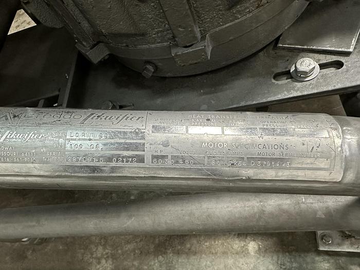 Used Breddo LORWWSS 100 Gal Likwifier