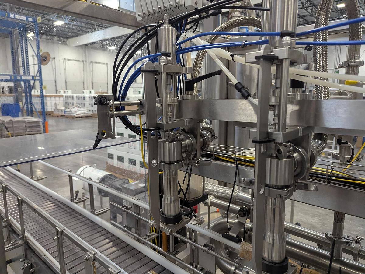 Used Promach 4 Head Pail Filling Line Including Filler, Capper & Date Coder