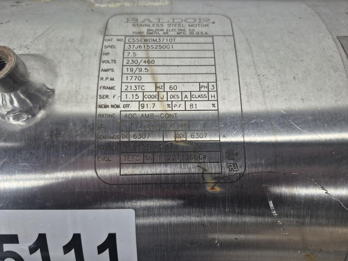 Used Baldor 7.5 HP 3-Phase AC Motor