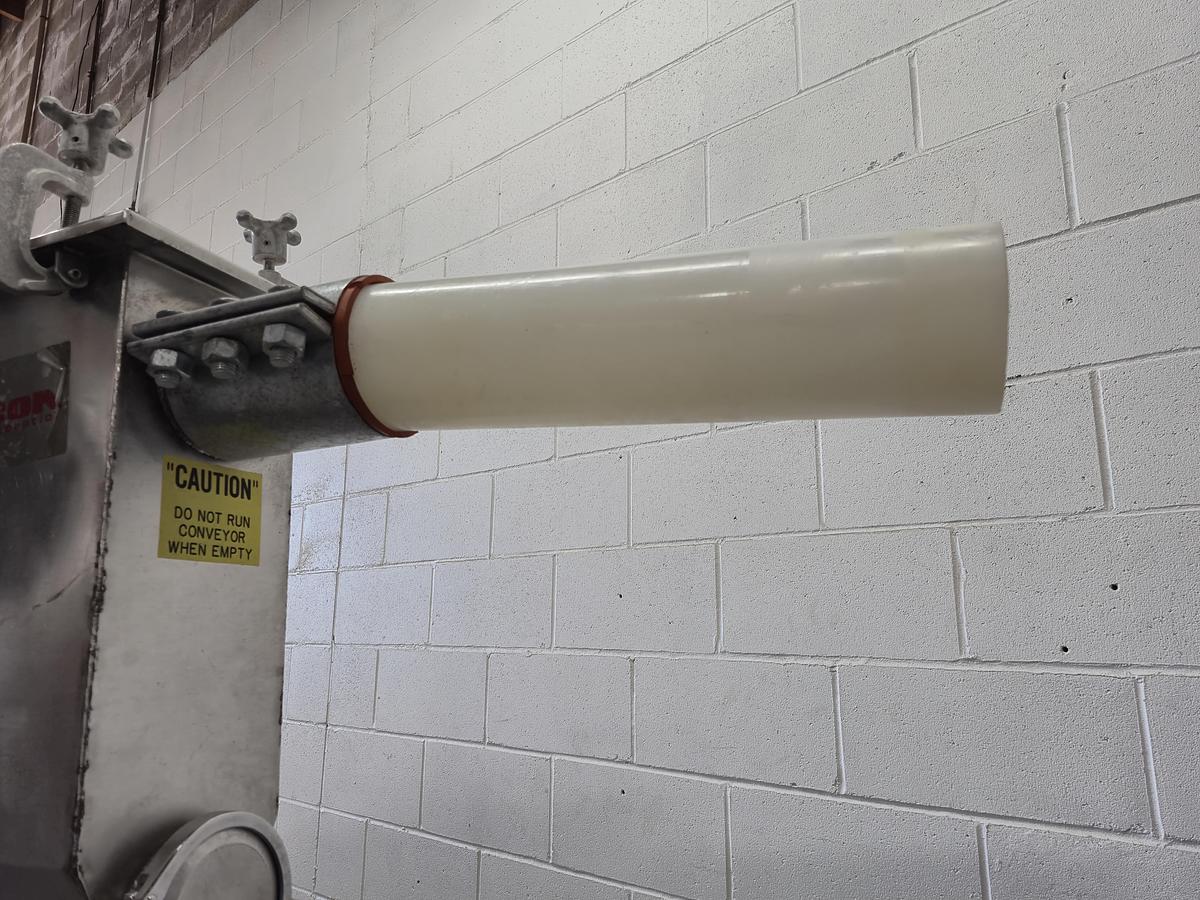 Used Flexicon Flexible Screw Conveyor Discharge Head & Drive