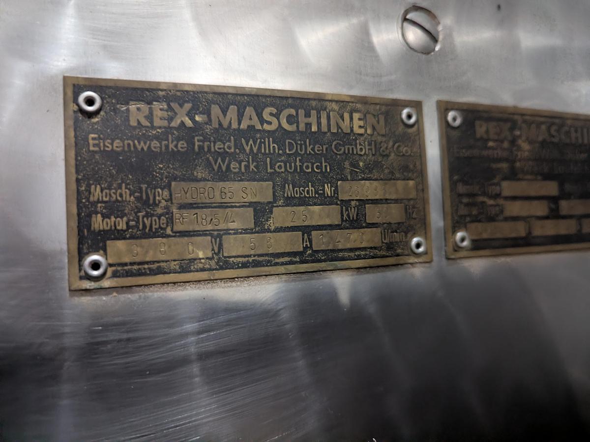 Used REX Hydro 65 SN Bowl Cutter