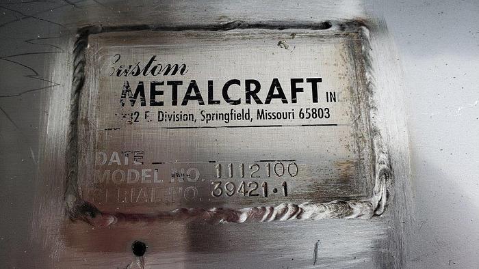 Used Custom Metalcraft SS Industrial Cyclone Dust Collector