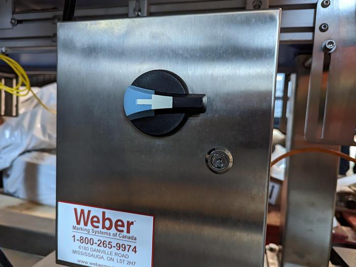 Used Weber 5300 Label Printer Applicator