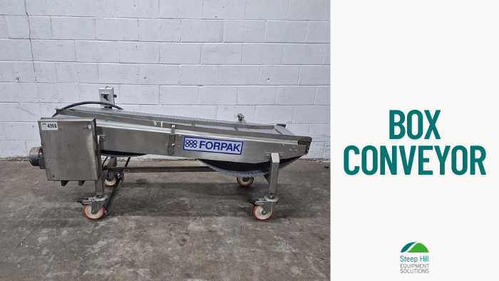 Used Forpak 6 Feet Box Conveyor