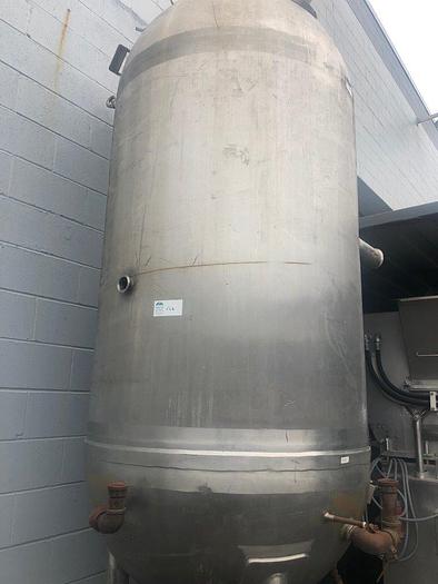 Used 400 Gal Jacketed SS Pressure Vessel