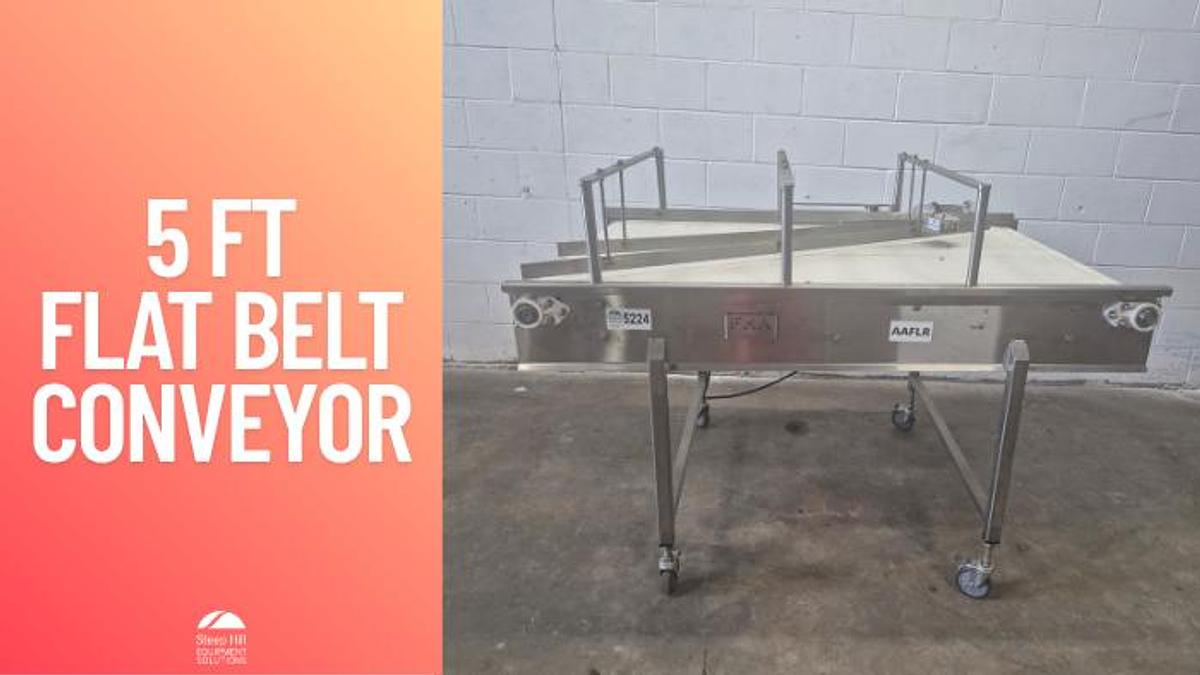 Used FMA 5 ft Flat Belt Conveyor