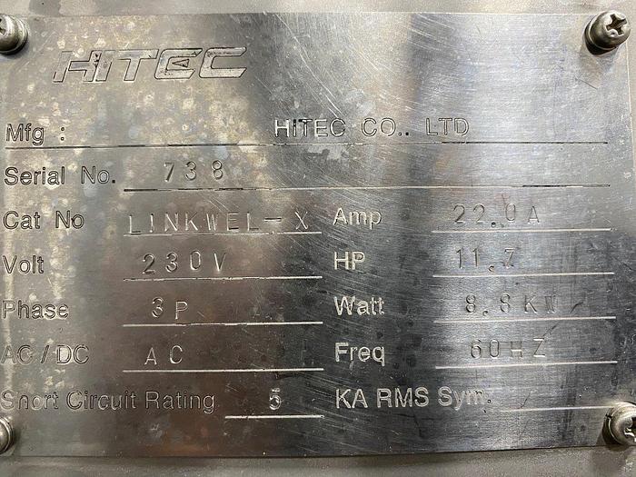 Used HITEC Linkwel-X Sausage Casing Stuffer