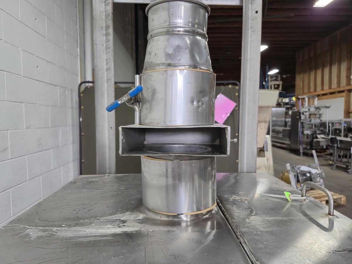Used  Flexicon Bulk Material Feed Hopper and Intake Station