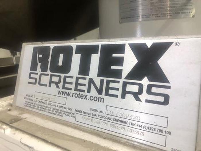 Used Rotex R3221SAN General Purpose Screener