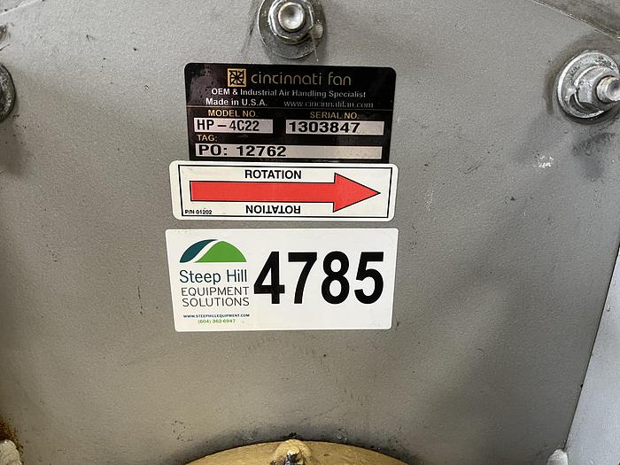 Used Cincinnati Fan Blower