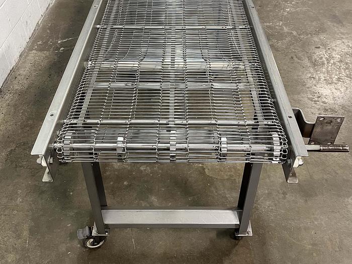 Used New Wave 6'L Wire Mesh Conveyor