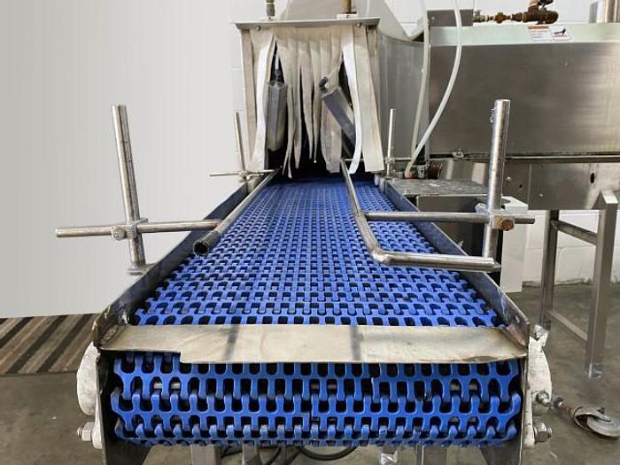 Used L-Conveyor With Steam Tunnel