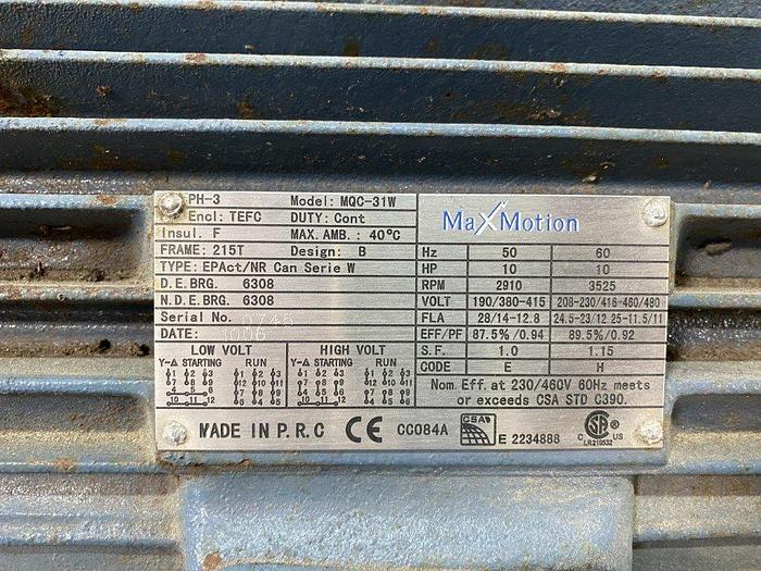 Used Max Motion MQC-31W General Purpose Motor
