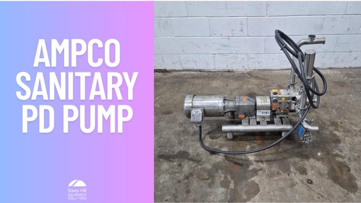 Used Ampco Sanitary Positive Displacement Pump