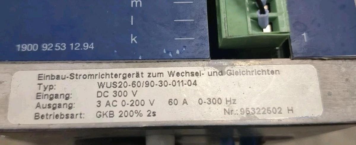 Used Baumüller / Weber WUS20-60/90-30-011-04 Servo Drive
