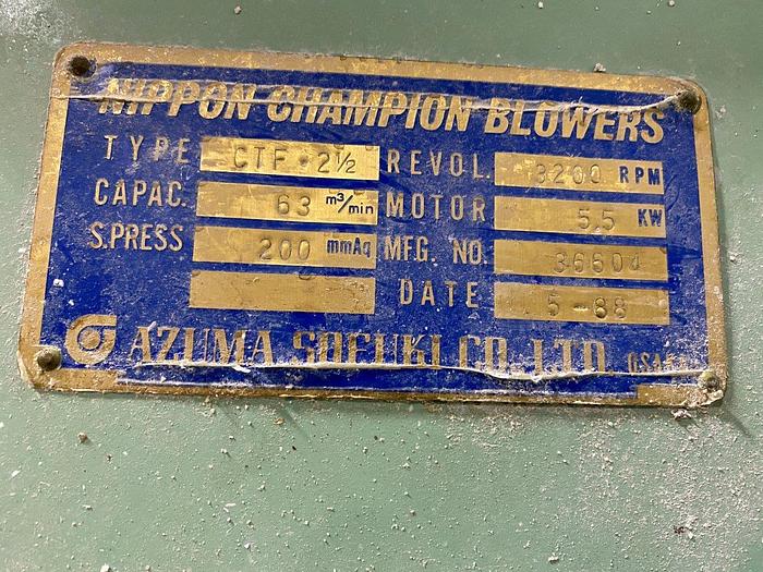 Used Nippon CTF-2½ Turbo Fan