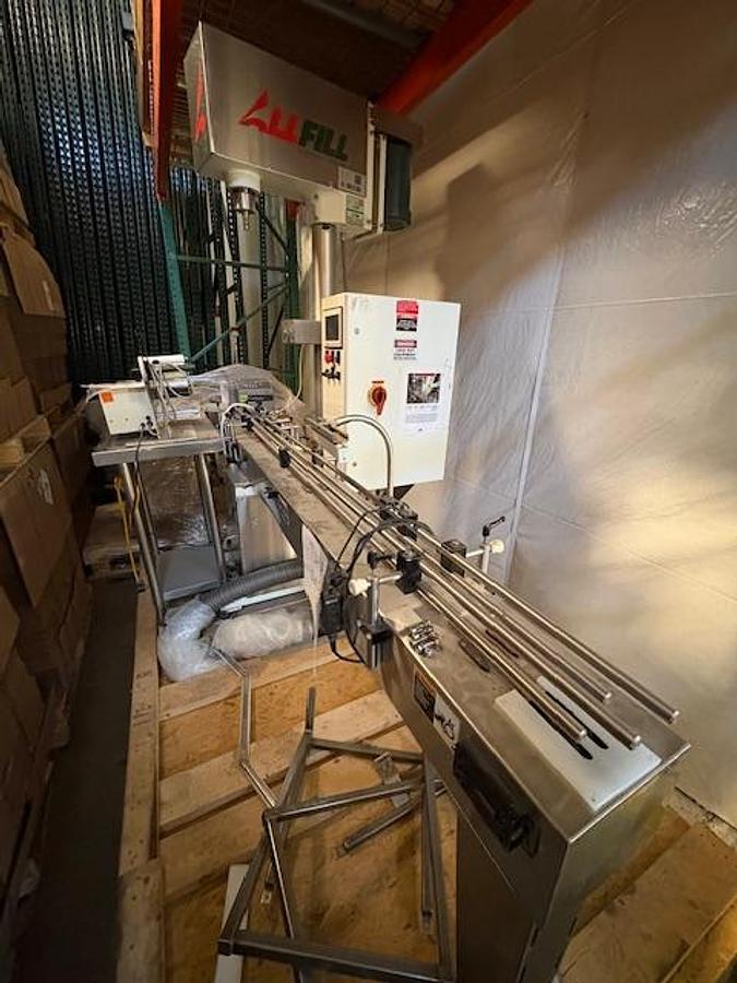 Used All-Fill Filling Machine/Single Head Auger & Conveyor Lift Mechanism