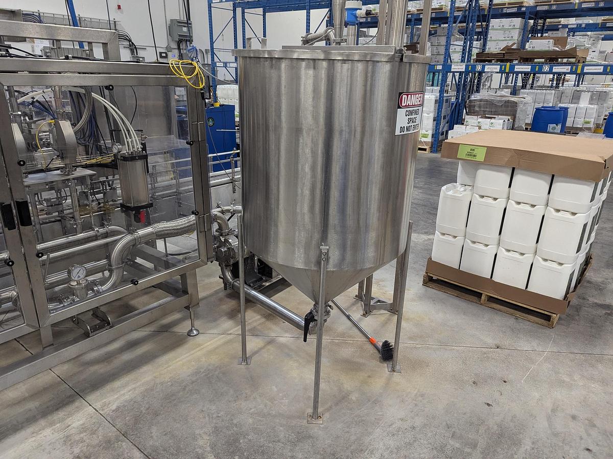 Used Promach 4 Head Pail Filling Line Including Filler, Capper & Date Coder