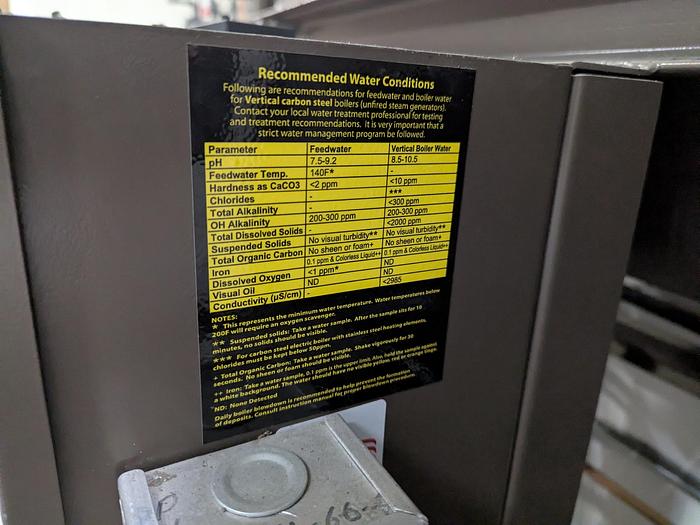 Used Fulton 49.5 HP Boiler