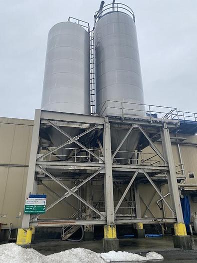 Used SS Grain Silo's with Platform