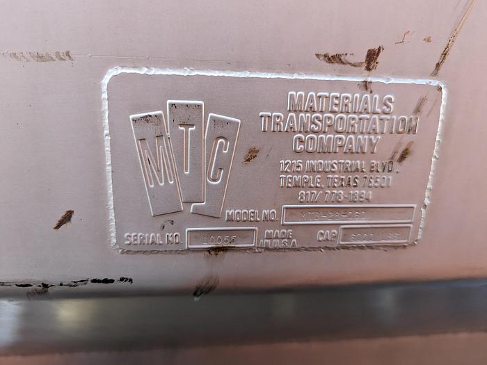 Used MTC MTB-28-060 Liquid Ribbon Blender