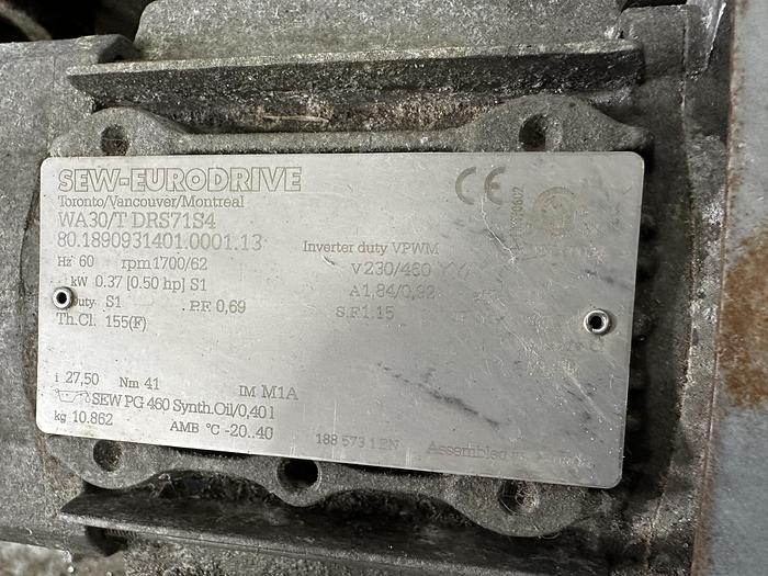 Used Incline 8' Wire Conveyor