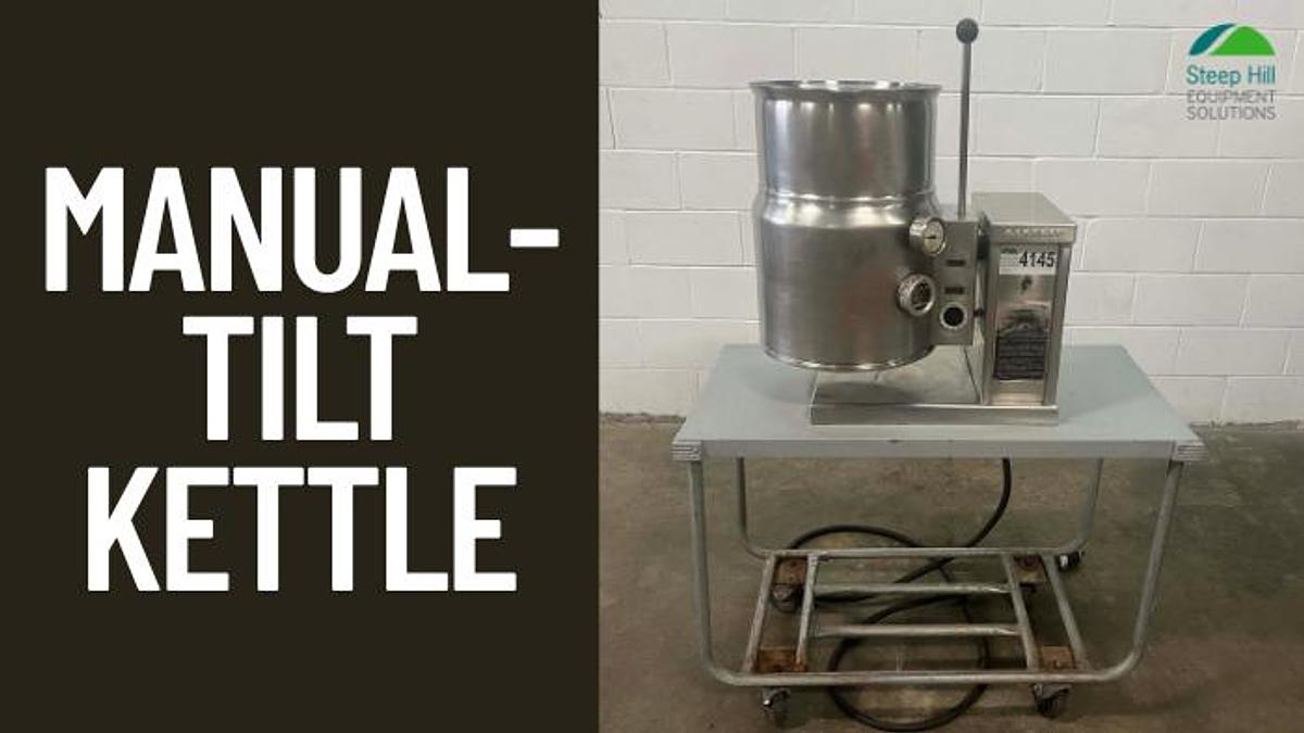 Used Bardeau FTE-20 SS Manual-Tilt Kettle