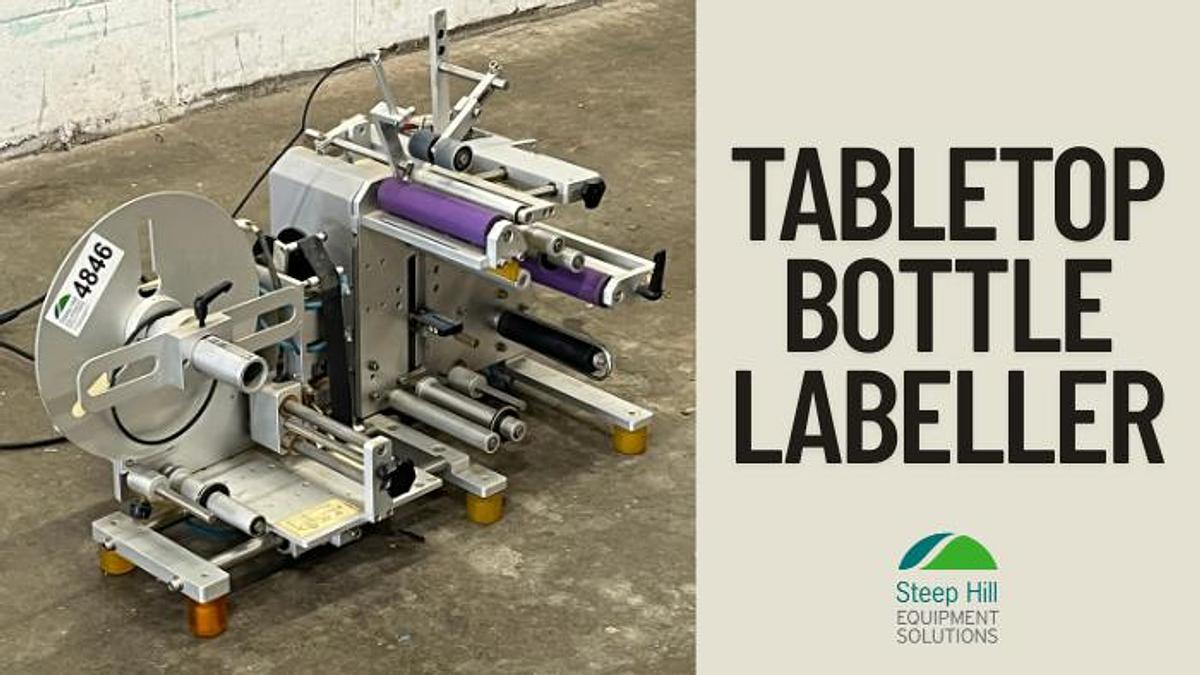Used Tabletop Bottle Labeller