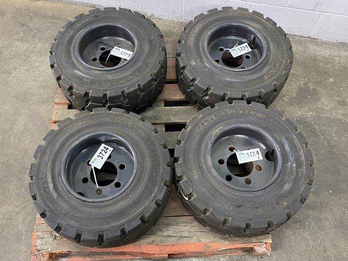 Used Continental CSE-Robust SC18 Forklift Tires (4)