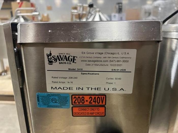 Used Savage FireMixer-14 Electric Cooker Mixers with Pinnacle De-Molder