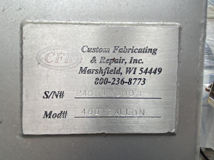 Used CFR 400 Gallon Holding Tank