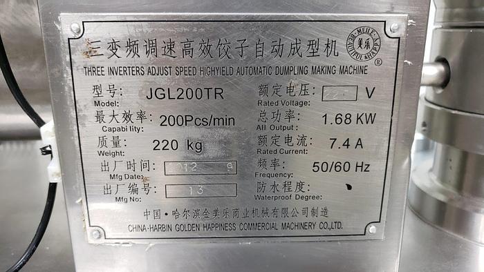 Used Harbin JGL200TR Dumpling Maker