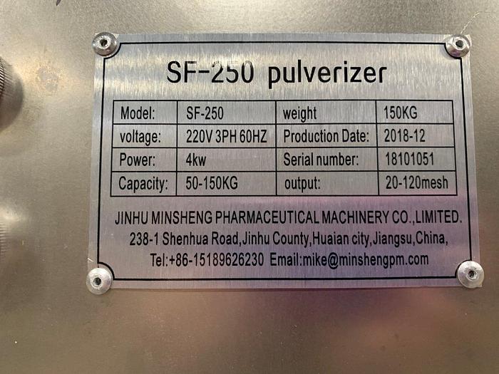 Used Minsheng SF-250 Universal Pulverizer