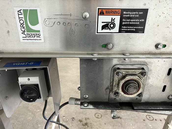 Used LaGrotta 5'L Double Belt Conveyor