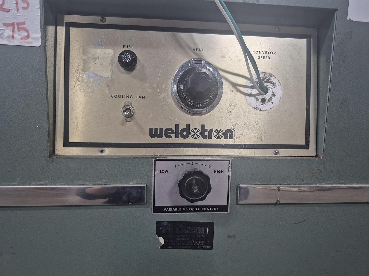 Used Weldotron 7121 Shrink Tunnel