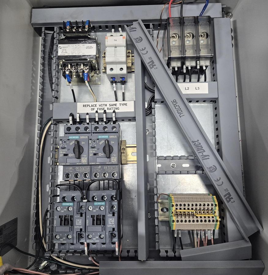 Used Dual Unit Heater System w/ Thermostat & C02 Detector 