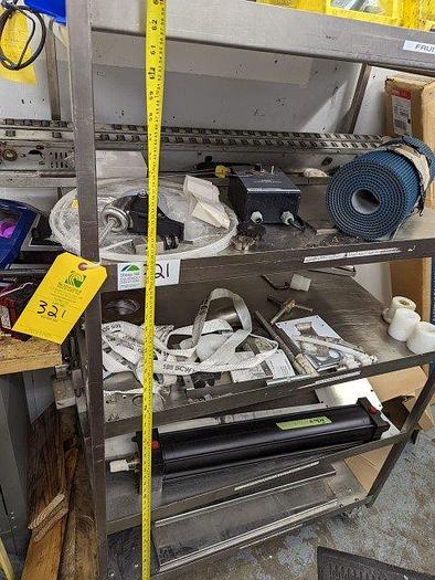 Used SS Mobile Parts Rack