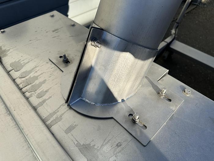 Used Incline Auger Conveyor with Hopper