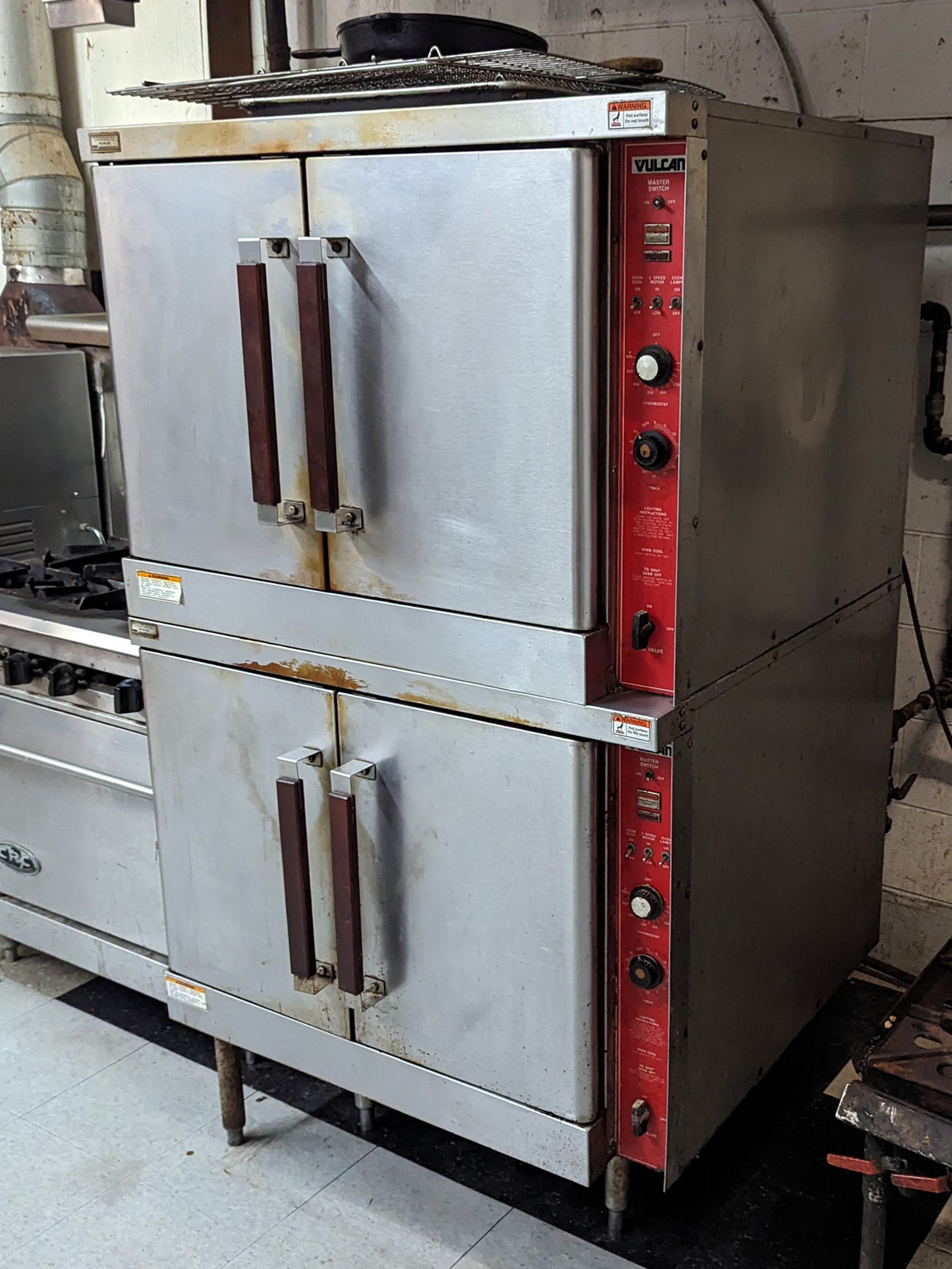 Used Vulcan DoubleStack Gas Convection Ovens for Sale at Steep Hill