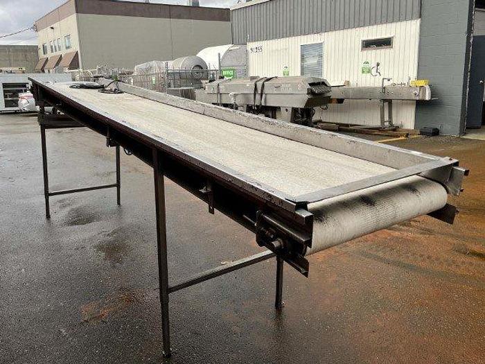 Used 15'L Incline Conveyor