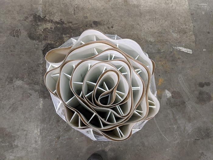 Used 18' Cleated Conveyor Belt