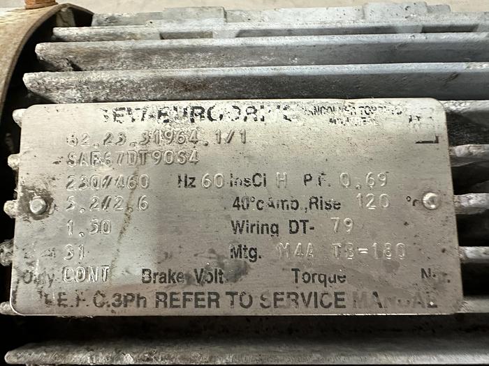 Used Sew-Eurodrive 1.5HP Gear Motor