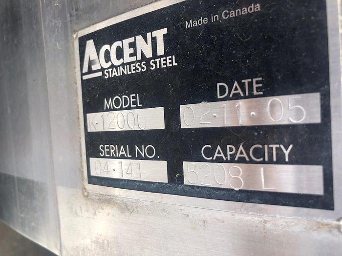 Used Accent K-1200U Chocolate Melting Tank
