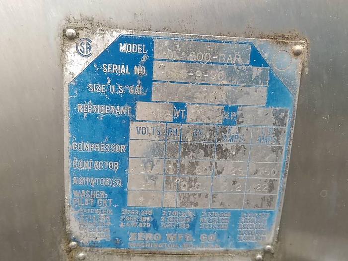 Used 500 Gallon Refrigerated Milk Tank