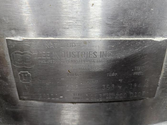 Used Lee Industries Scrape Agitation Kettle